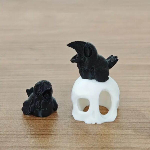 Customized 3D Printed Raven Skull Toy for Children - Image 3