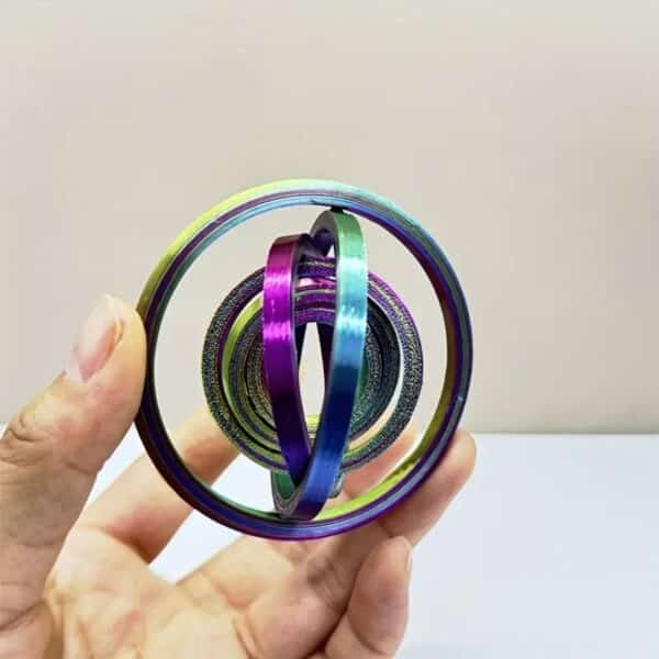 3D Printed Unique Rotating Fidget Ring Toy for Anxiety Relief - Image 4