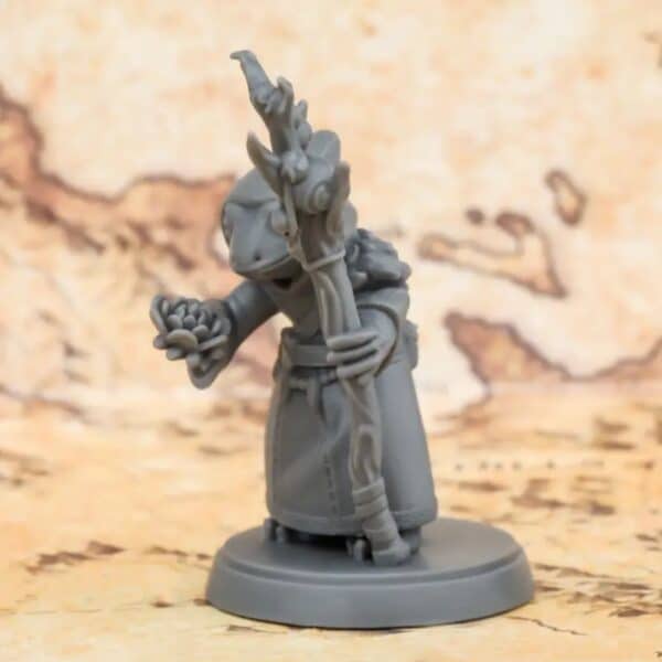 Customized 3D Printed Shaman Frogfolk Miniature Toy for Kids - Image 2