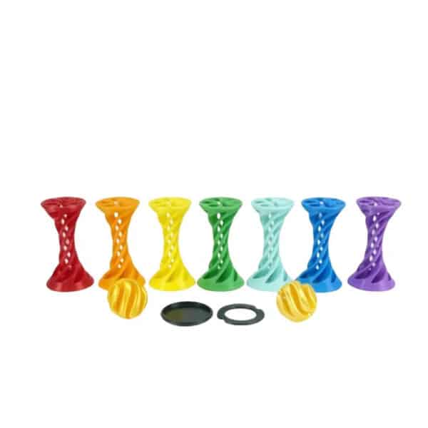 3D Printed Spiral Relax Colorful Silicone Fidget Toy for Kids - Image 4