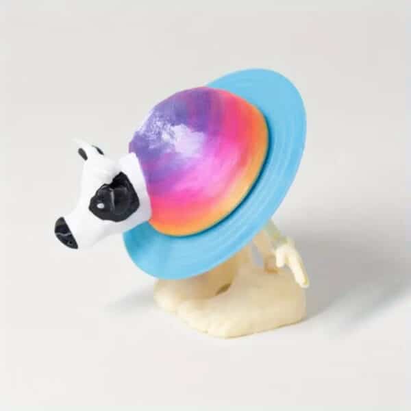 Customized 3D Printed Saturn Cow Toy for Children's - Image 2