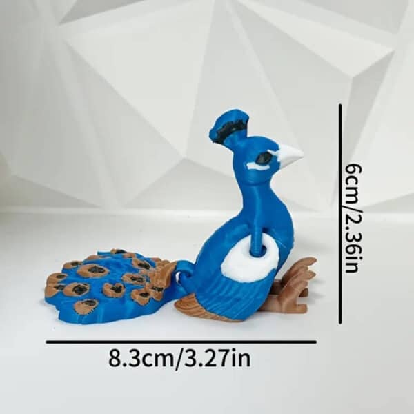 Customized 3D Printed Vivid Peacock Toy for Children - Image 2