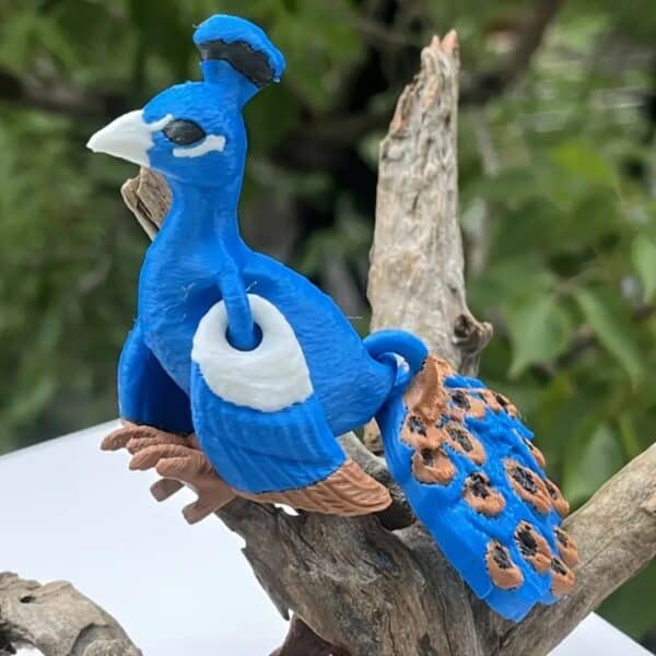 Customized 3D Printed Vivid Peacock Toy for Children - Image 3