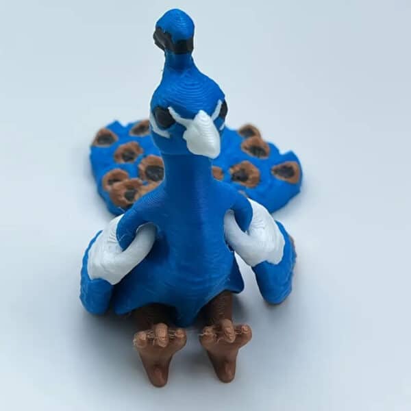 Customized 3D Printed Vivid Peacock Toy for Children - Image 4