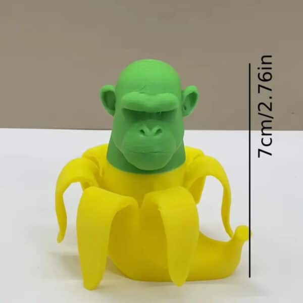 Whimsical 3D Printed Articulated Gorilla Toy for Children's - Image 3