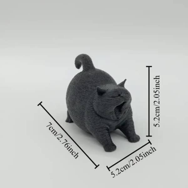 Custom Charming 3D Printed Yawning Cat Toy for Childrens - Image 2