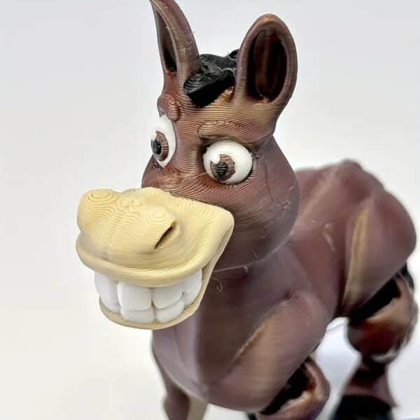 3D Printed Cowboy Donkey Flexible Animals Toy for Kids - Image 5