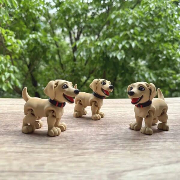 3D Printed Customized Labrador with Poseable Joints - Image 2