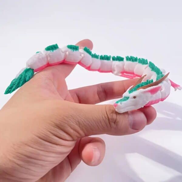 Custom Vibrant 3D Flexible Winged Dragon Toy for Children - Image 2