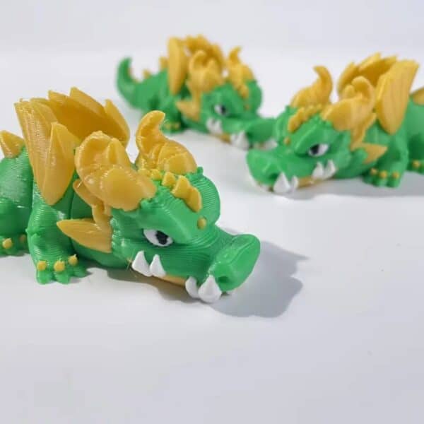 Customized 3D Printed Flexible Winged Dragon Toy for Kids - Image 2