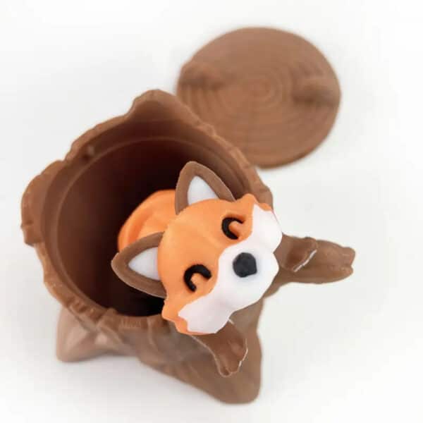 Fox Sculpture Tree Hole