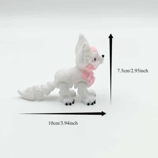 Charming 3D Printed Colorful Glacier Fox Toy for Children's - Image 4
