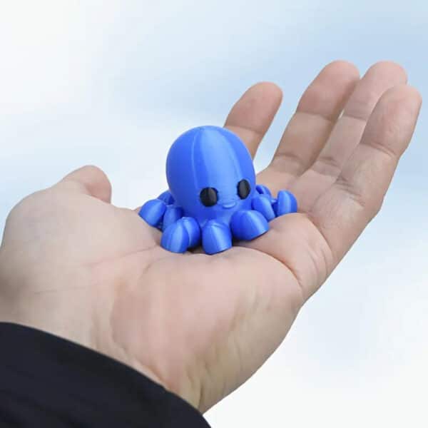 Customized 3D Printed Cute Mini Octopus with Movable Joints - Image 2