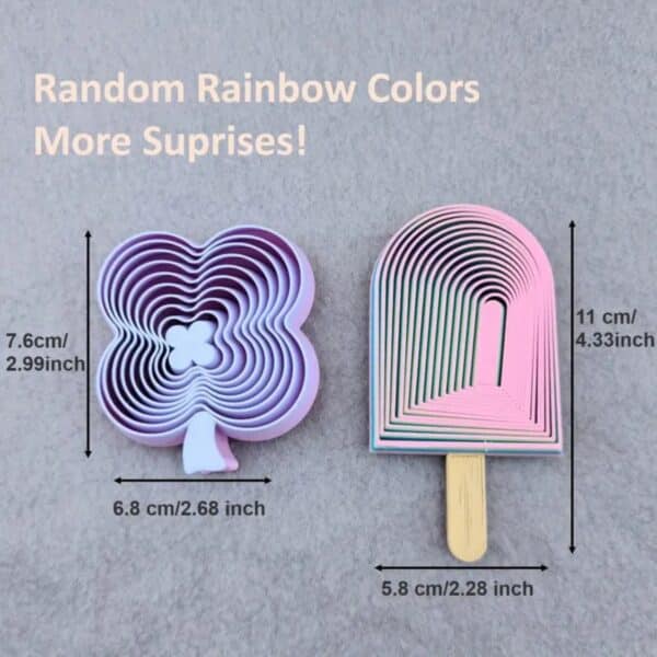 3D Printed Custom Rainbow Relax Fidget Toy for Children - Image 3