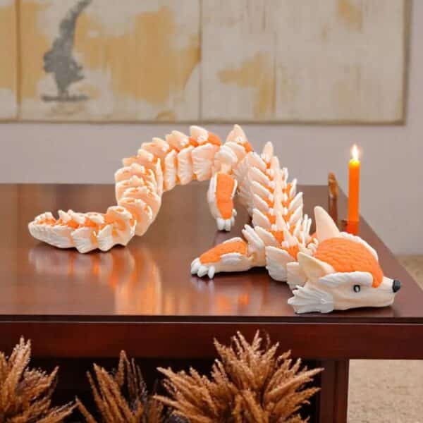 Vibrant Custom 3D Printed Orange T-Rex Toy for Children's - Image 2