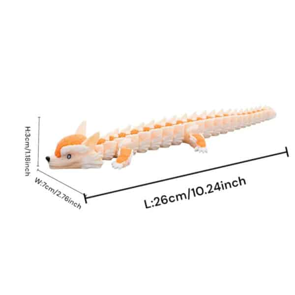Vibrant Custom 3D Printed Orange T-Rex Toy for Children's - Image 4