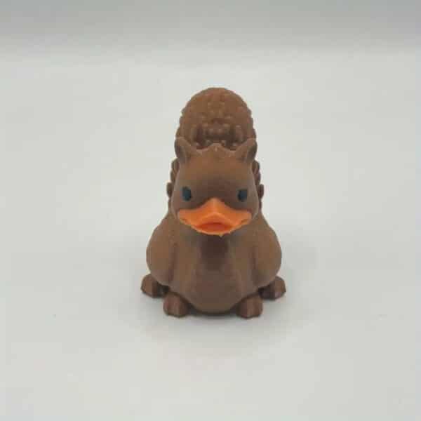 Cute Brown 3D Printed Funny Squirrel Duck Toy for Children - Image 3