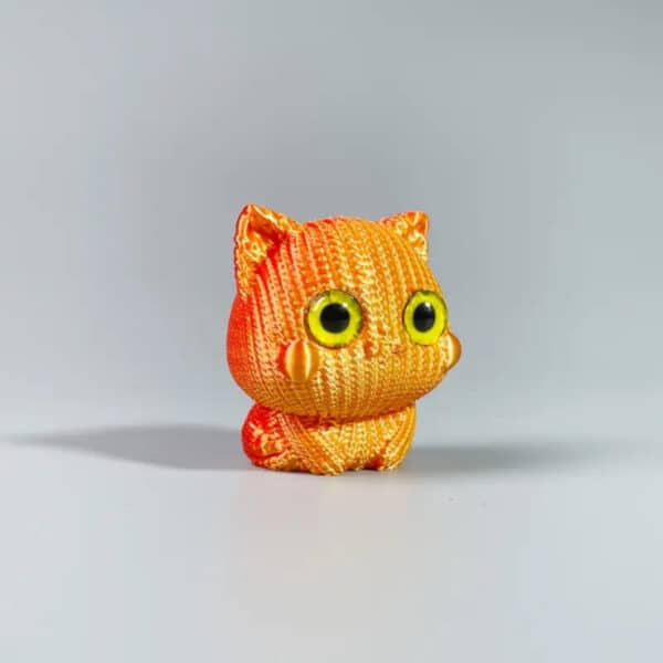 Articulated Cute 3D Printed Big Eyes Cat Toy for Childrens - Image 2