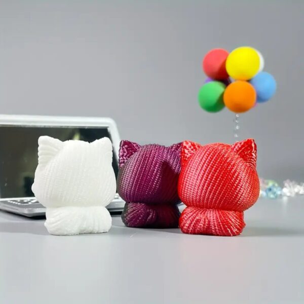 Cute 3D Printed Big Eyes Customizable Cat Toy for Childrens - Image 2