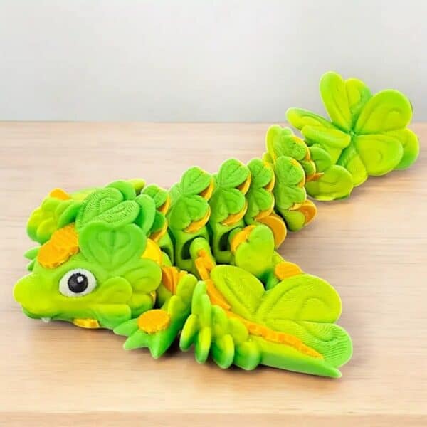 Articulated 3D Printed Cabbage Dragon Toy for Children's - Image 2