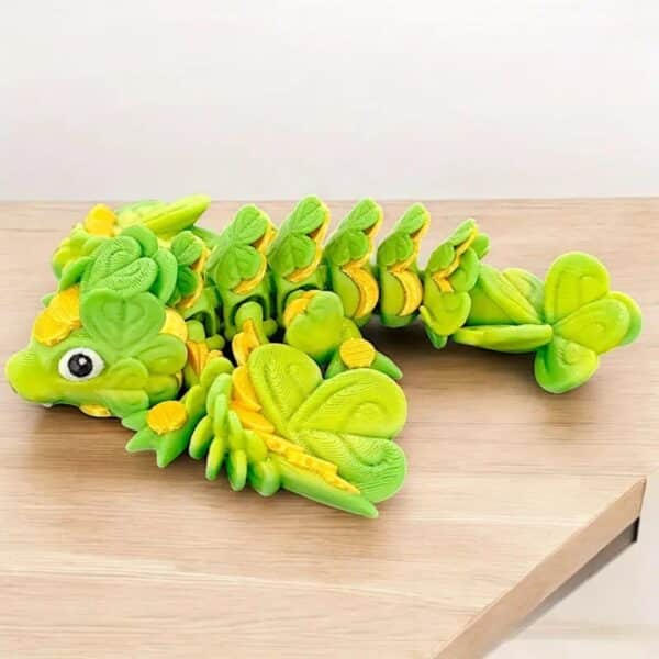 Articulated 3D Printed Cabbage Dragon Toy for Children's - Image 3