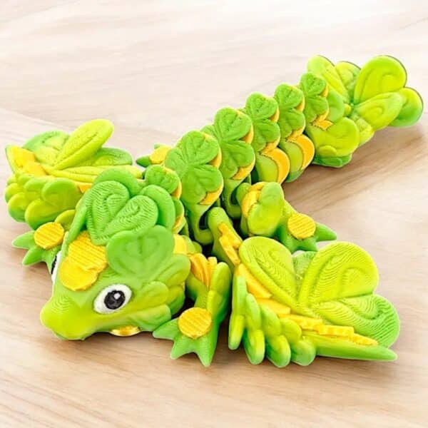 Articulated 3D Printed Cabbage Dragon Toy for Children's - Image 4