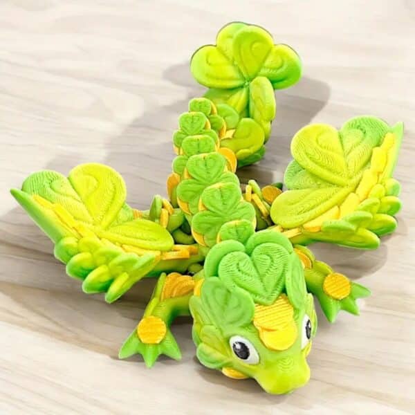 Articulated 3D Printed Cabbage Dragon Toy for Children's - Image 5
