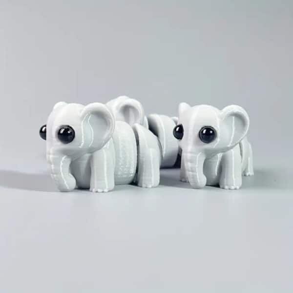Customizable 3D Printed Articulated Elephant Toy for Kids - Image 2