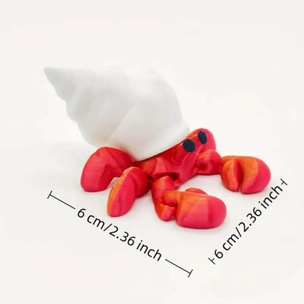 Articulated 3D Printed Hermit Crab Toy for Children's - Image 3