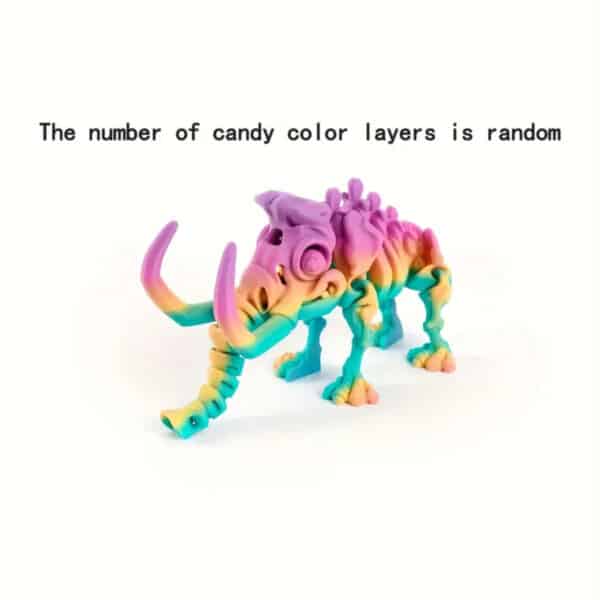 3D Printed Customizable Mammoth with Movable Joints - Image 2
