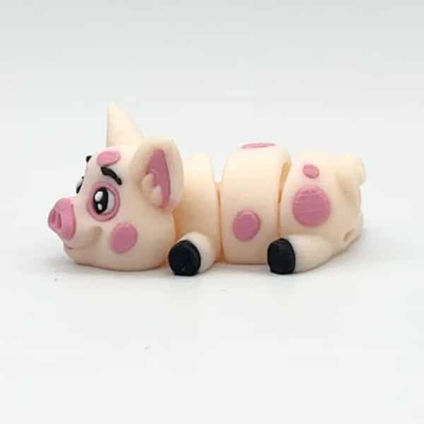 Articulated 3D Printed Customizable Pig Toy for Children's - Image 2