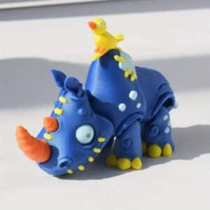 Blue Twisted Rhino