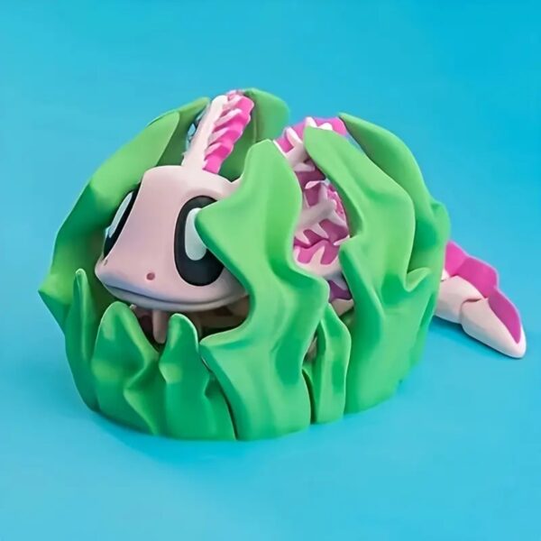 Articulated 3D Printed Flexi Axolotl Toy for Children's - Image 2