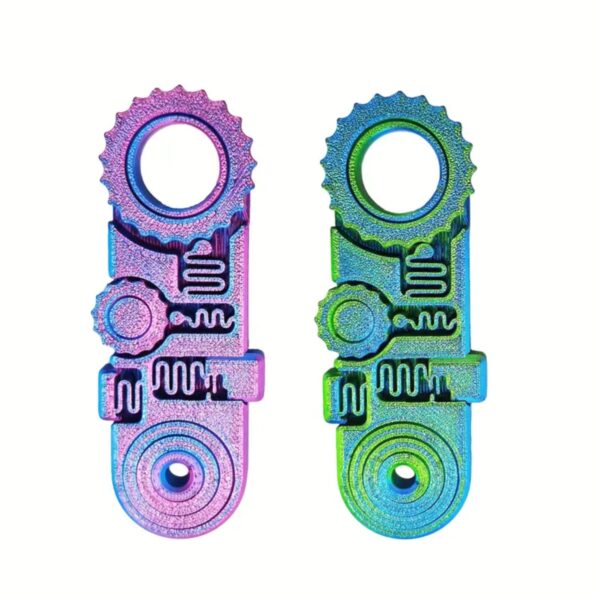 Colorful 3D Printed Customizable Fidget Rings Toy for Adults - Image 2