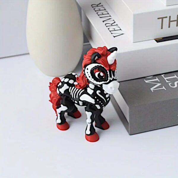 Vibrant 3D Printed Colourful Unicorn Toy for Children - Image 2