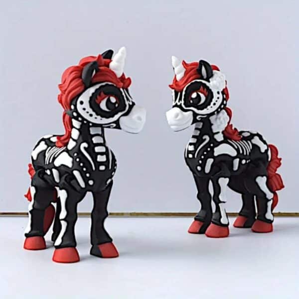 Vibrant 3D Printed Colourful Unicorn Toy for Children - Image 4