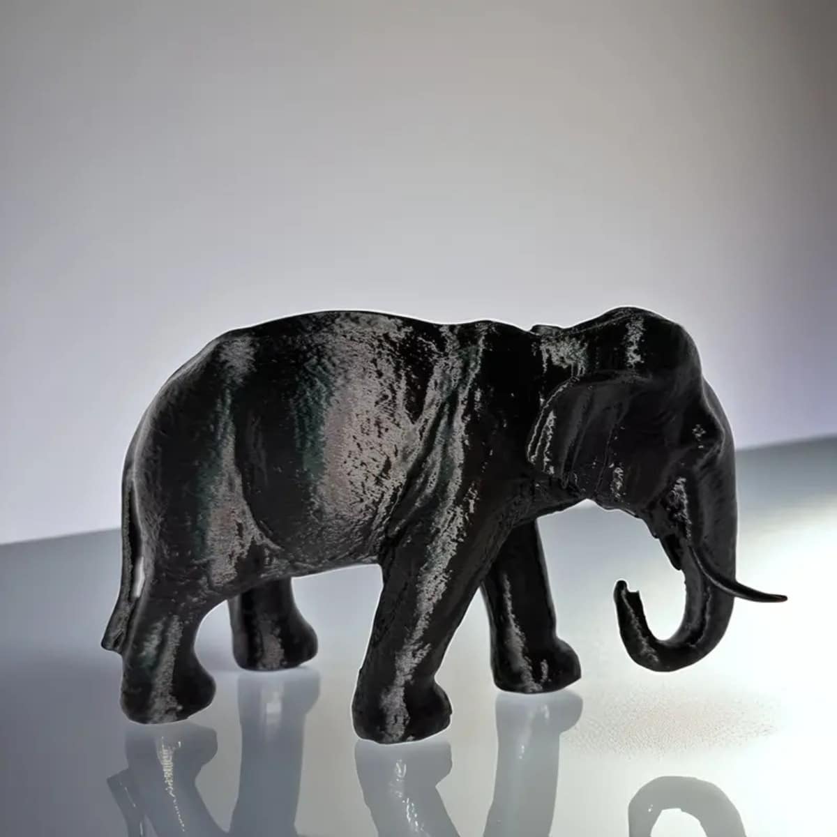Realistic Black Elephant