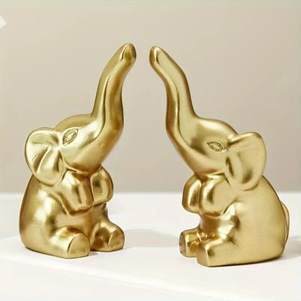 Customized 3D Printed Creative Modern Elephants Ornaments - Image 2