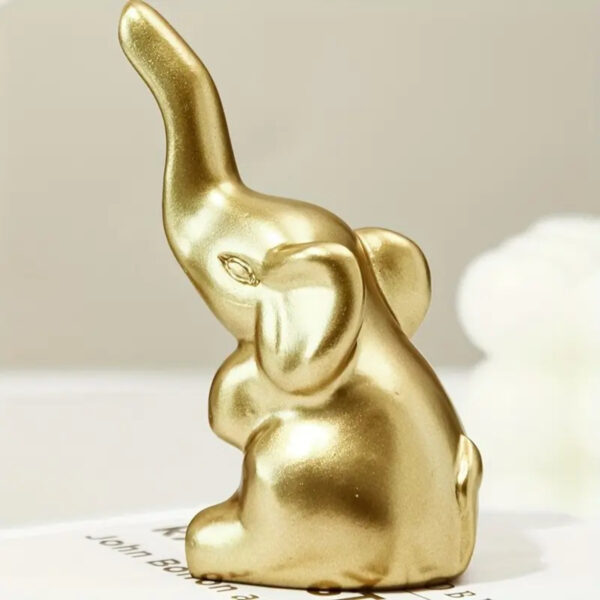 Customized 3D Printed Creative Modern Elephants Ornaments - Image 3