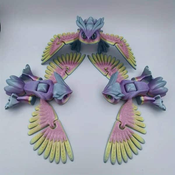 Customized 3D Printed Movable Joints Owl Toy for Children - Image 3