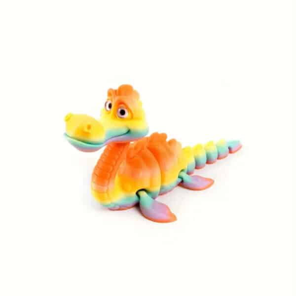 3D Printed Customized Vibrant Poseable Dinosaur Toy - Image 3