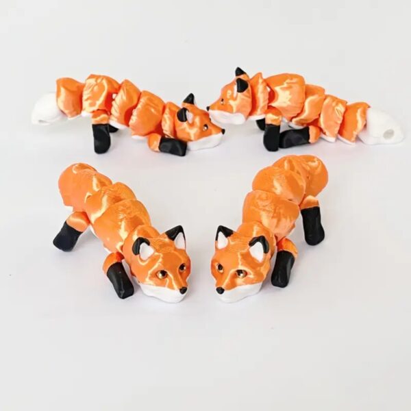 Customizable 3D Printed Movable Fox Toy for Children's - Image 3