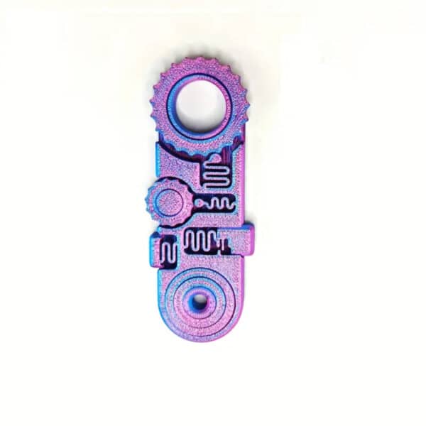 Customizable Colorful 3D Printed Fidget Rings Toy for Adults - Image 3