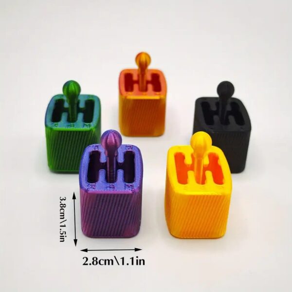Customizable 3D Printed Gear Box Fidget Keychain - Image 2