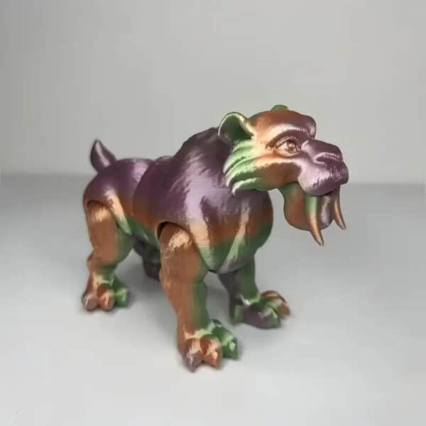 Customized 3D Flexible Sabertooth Tiger Toy for Childrens - Image 4