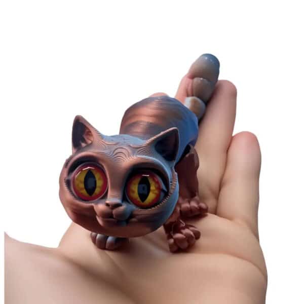 Cute 3D Printed Halloween Cat Toy with Poseable Joints - Image 3