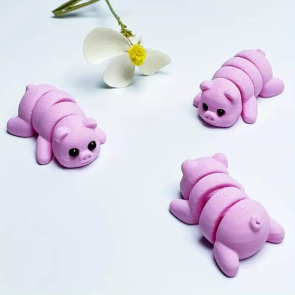 Vibrant Customized 3D Printed Cute Piggy Toy for Childrens - Image 5