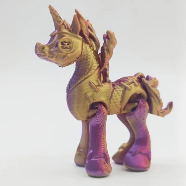 3D Printed Gradient Unicorn
