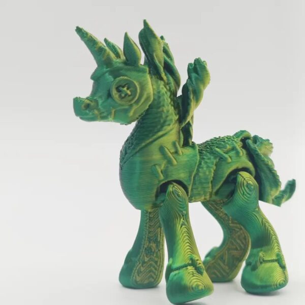 Customized Multicolor Cute 3D Gradient Unicorn Toy for Kids - Image 2