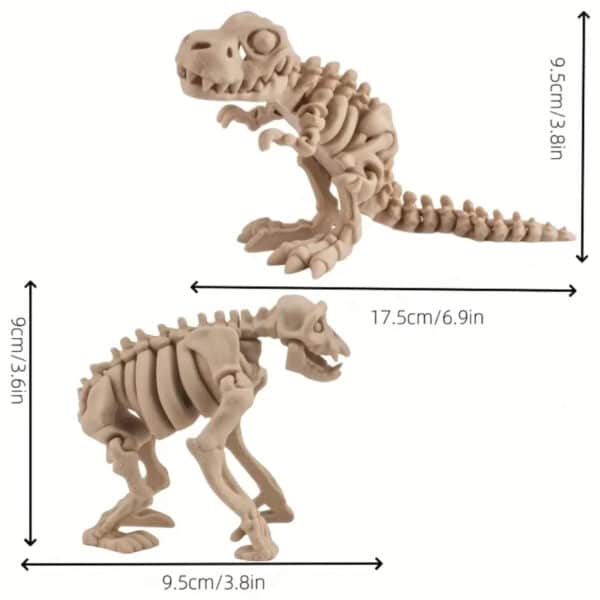 3D Printed Articulated Dinosaur Skeleton Toy for Children's - Image 4